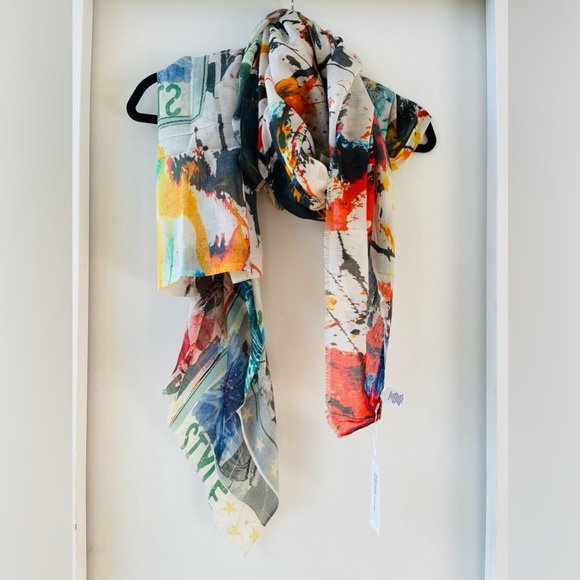 TILO Scarves wearable art 💙 Cotton Modal NEW with tags. - Picture 10 of 11